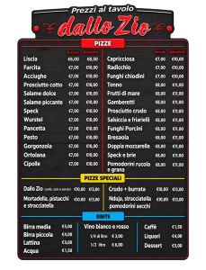 Menù Pizzeria dallo Zio_al tavolo_2026 Menù Pizzeria dallo Zio_al tavolo_2026